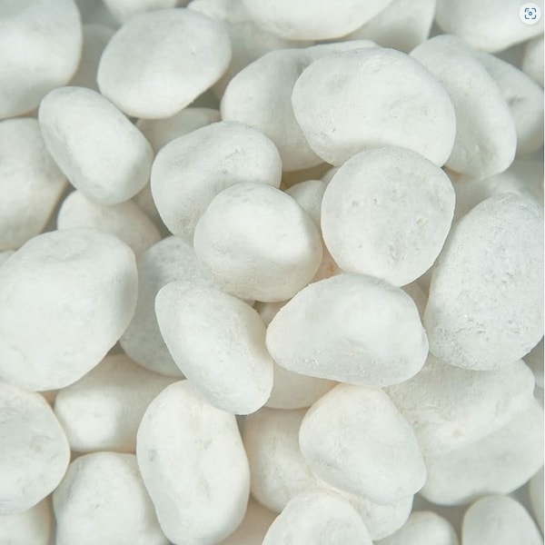 Msi Himalayan White Natural Pebbles 0.5 cu. Ft . per Bag 0.75 in. to 1.25 in. Bagged Landscape Rock ZOR-LSC-0178 - main